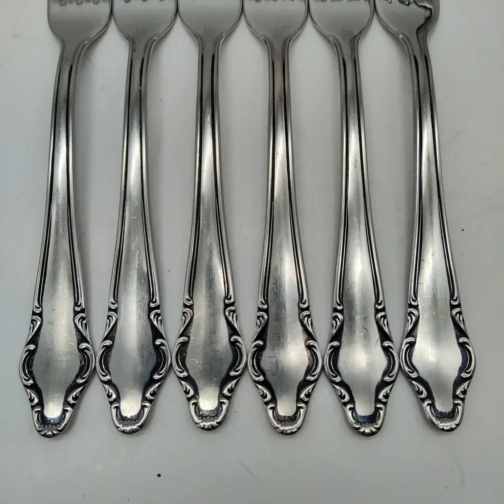 6X DF Henckels Zwilling HEN12 Stainless Flatware Dinner Forks